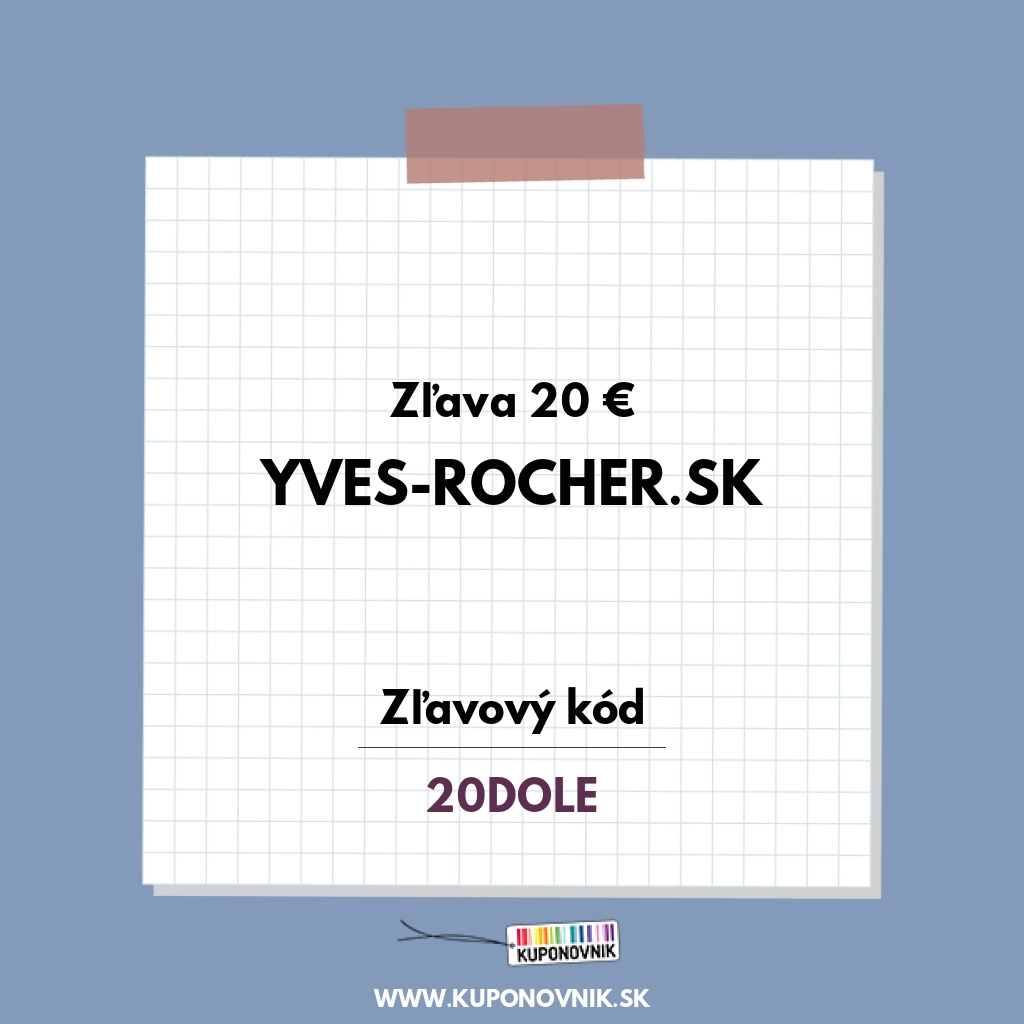 Yves-Rocher.sk zľavový kód - Zľava 20 €