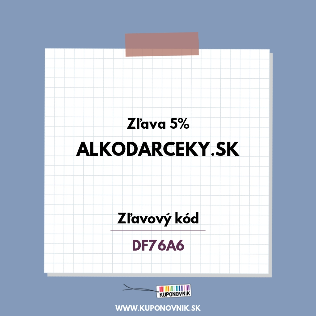 Alkodarceky.sk zľavový kód - Zľava 5%