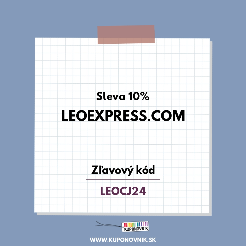 Leoexpress.com zľavový kód - Sleva 10%