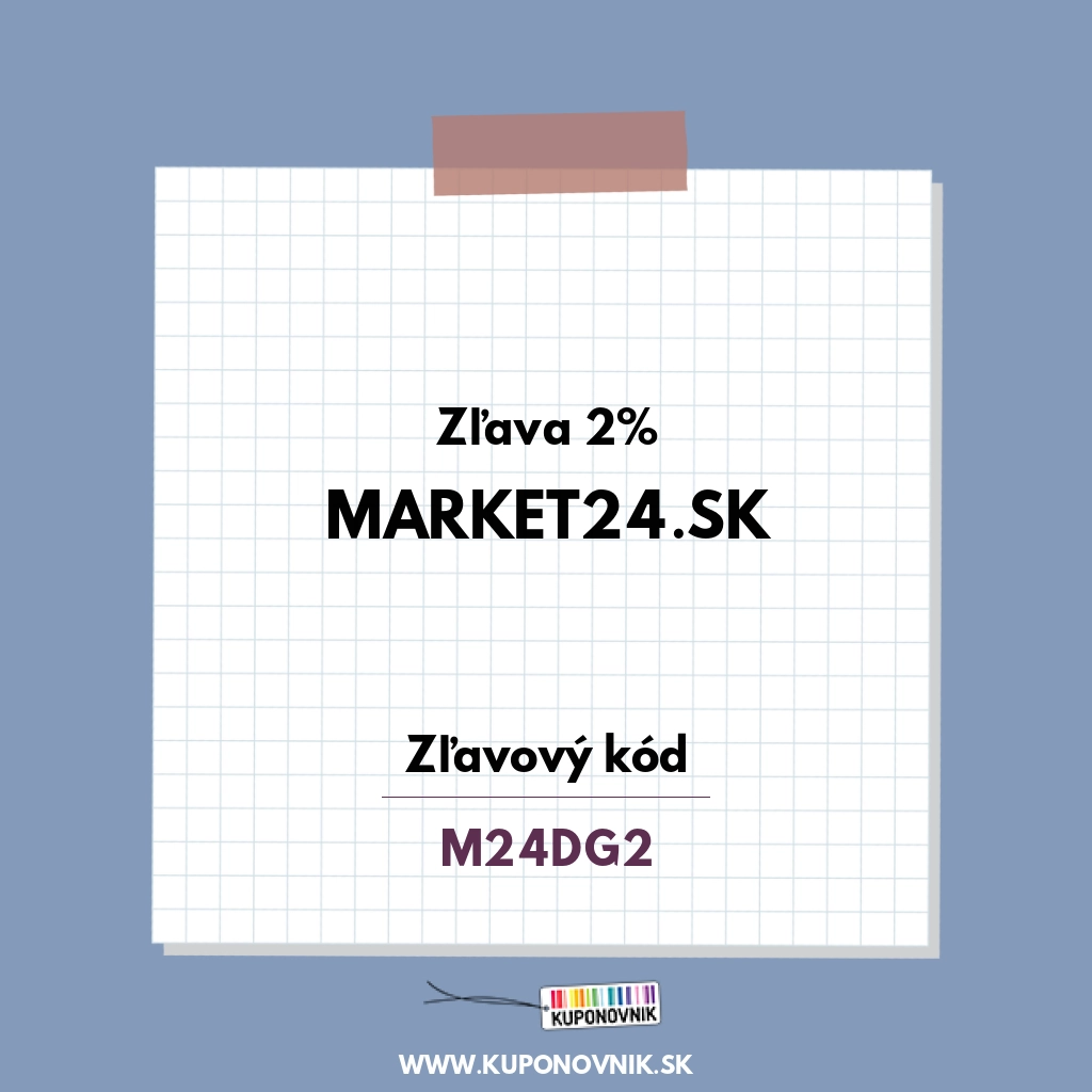 Market24.sk zľavový kód - Zľava 2%
