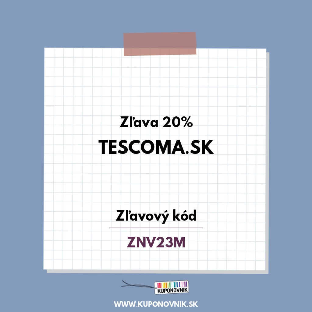 Tescoma.sk zľavový kód - Zľava 20%