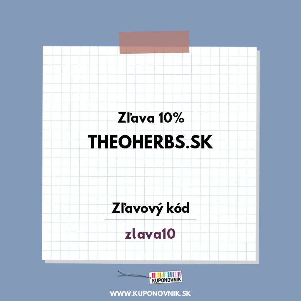 Theoherbs.sk zľavový kód - Zľava 10%