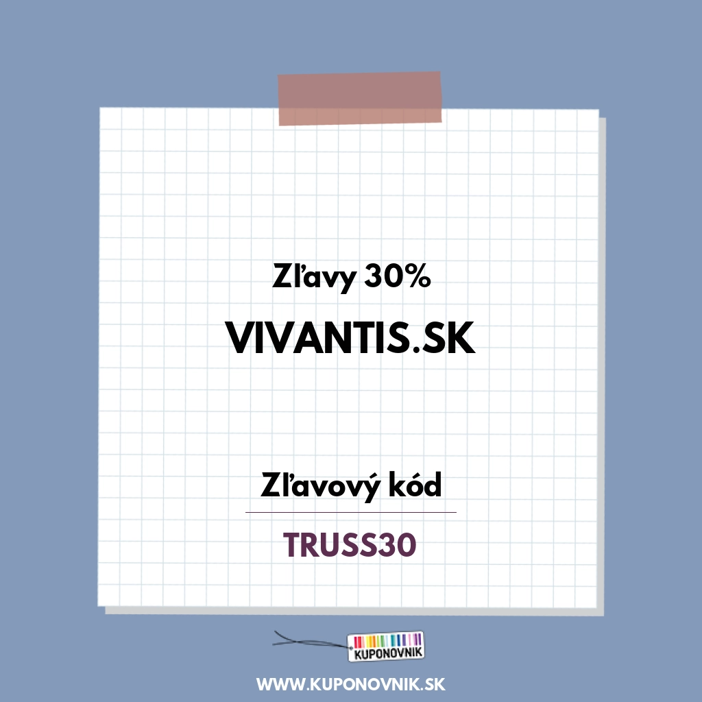 Vivantis.sk zľavový kód - Zľavy 30%