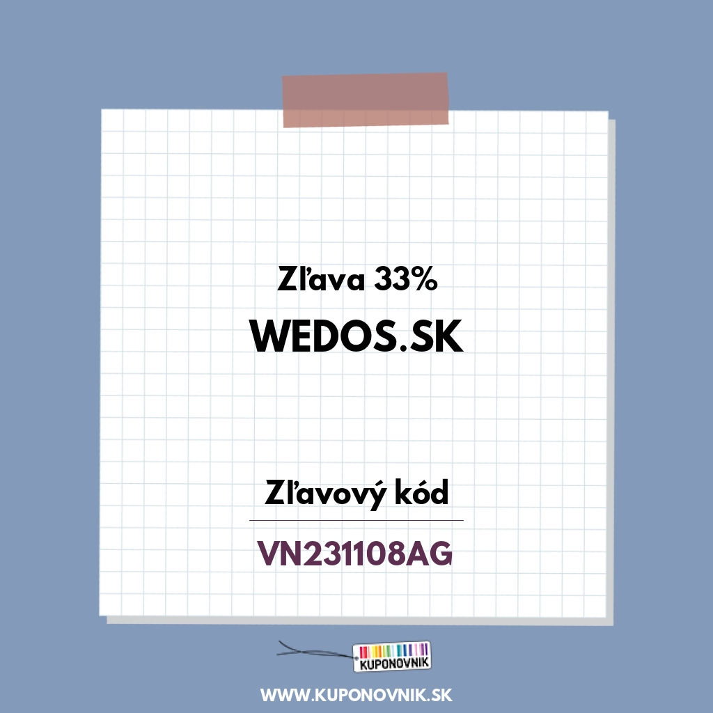 Wedos.sk zľavový kód - Zľava 33%