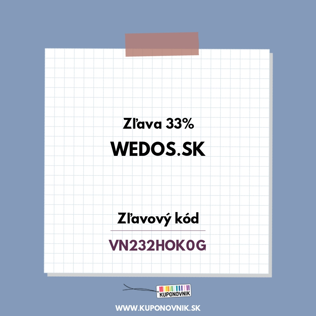 Wedos.sk zľavový kód - Zľava 33%