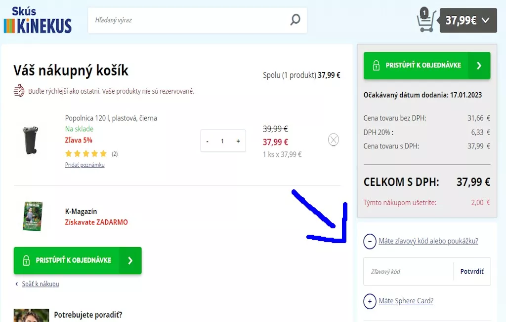 Kinekus.sk - zľavový kupón
